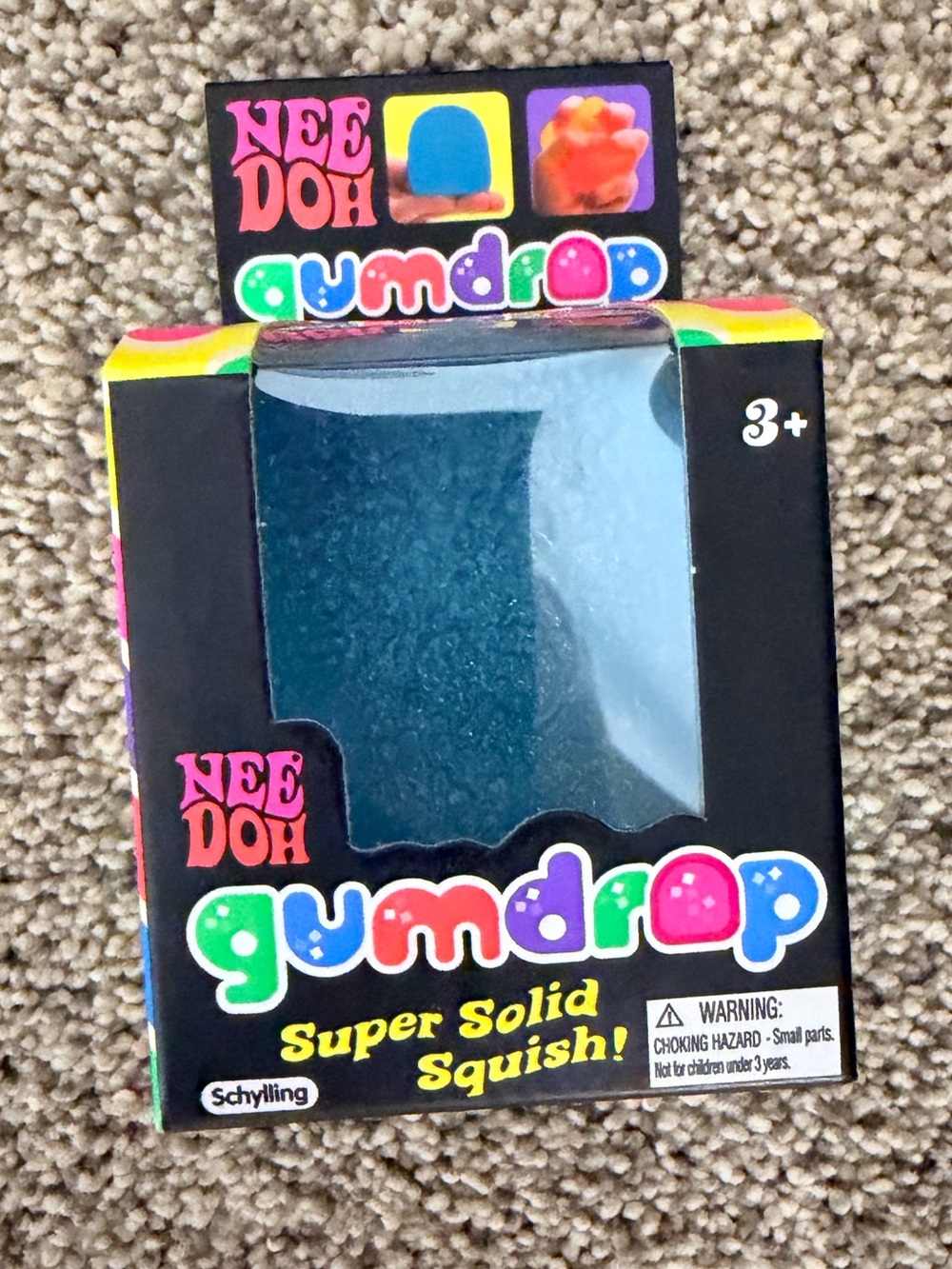 NeeDoh Gumdrop Super Solid Squish! - blue